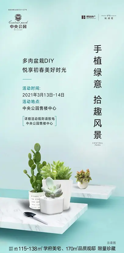 手植绿意,拾趣风景,中央公园多肉创意盆栽来袭,邀君共赴!